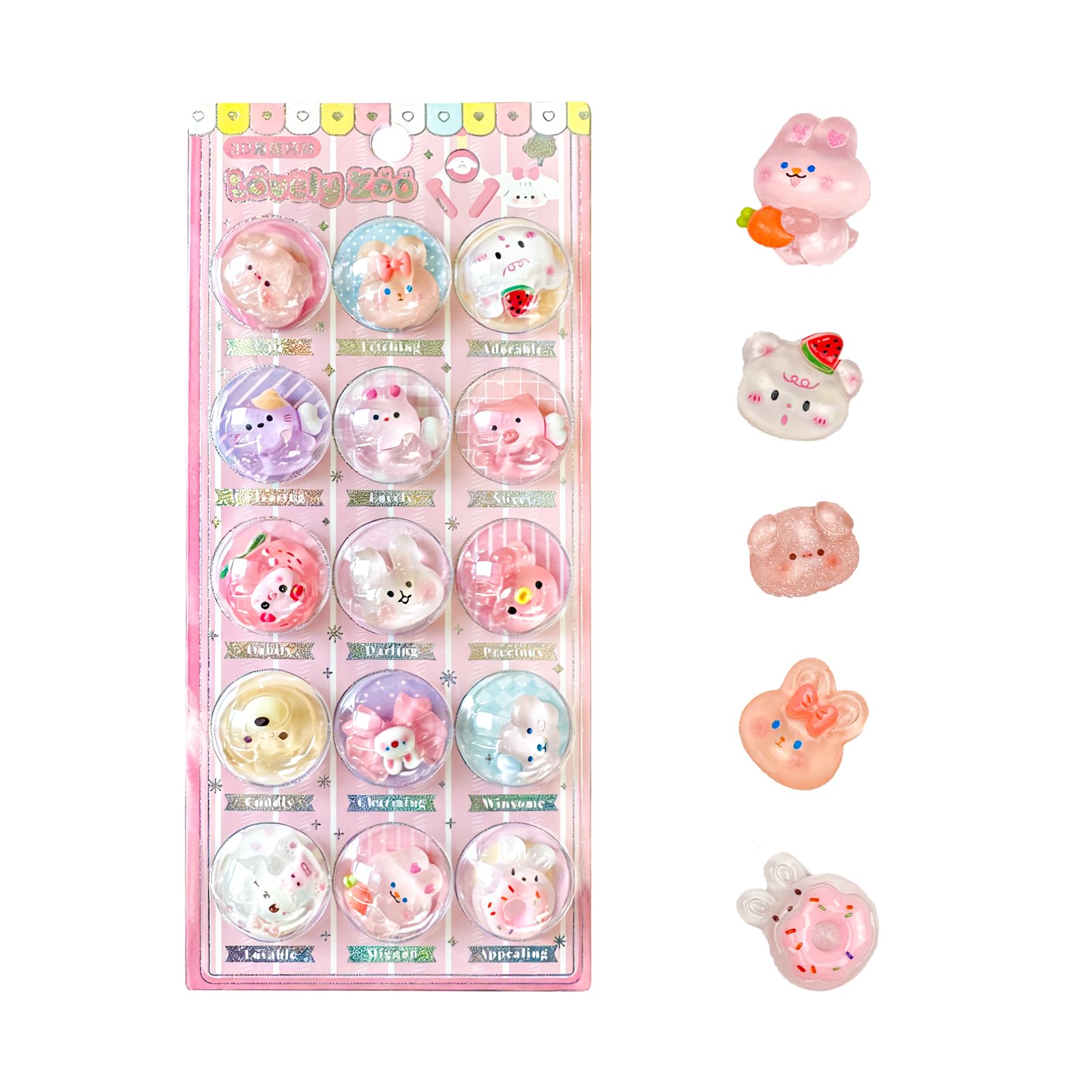 [2026 Model / Capsule Style] Puku Seal Bondrop Heisei Girl Sticker 3D Sticker Puffy Notebook Decor Tricker Smartphone Case Girl Push Decor Children Present (PN 18975) : Toys & Games