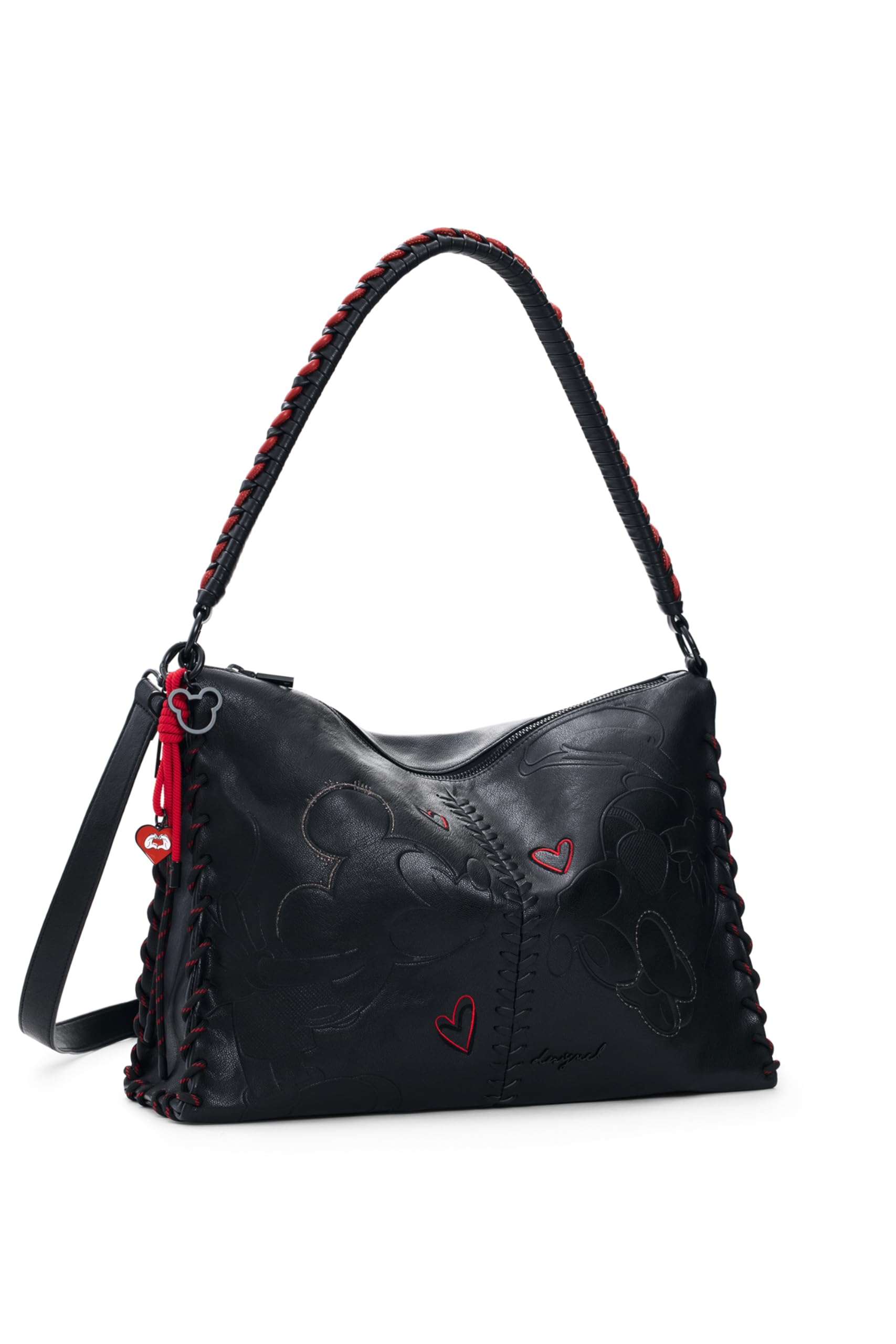 Desigual Schultertasche Umhängetasche All Mickey Leiria Shoulder Bag Black schwarz