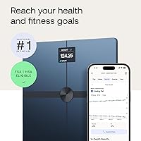 Vista 2 de Withings Body Smart - Báscula precisa para peso corporal y porcentaje de grasa, báscula de composición corporal con Wi-Fi y Bluetooth, báscula