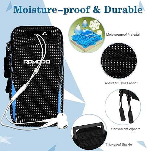 Miniatura 3 de Soporte de teléfono para correr, banda de gran capacidad para iPhone 15, 14, 13 Plus Pro Max, Samsung Galaxy S23 S22 Ultra de 7.5 pulgadas,