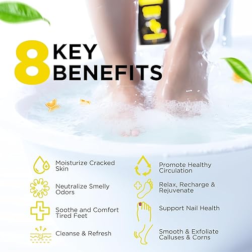 Miniatura 15 de Aceite de árbol de té para pies con sal de Epsom, fabricado en Estados Unidos, 16 onzas