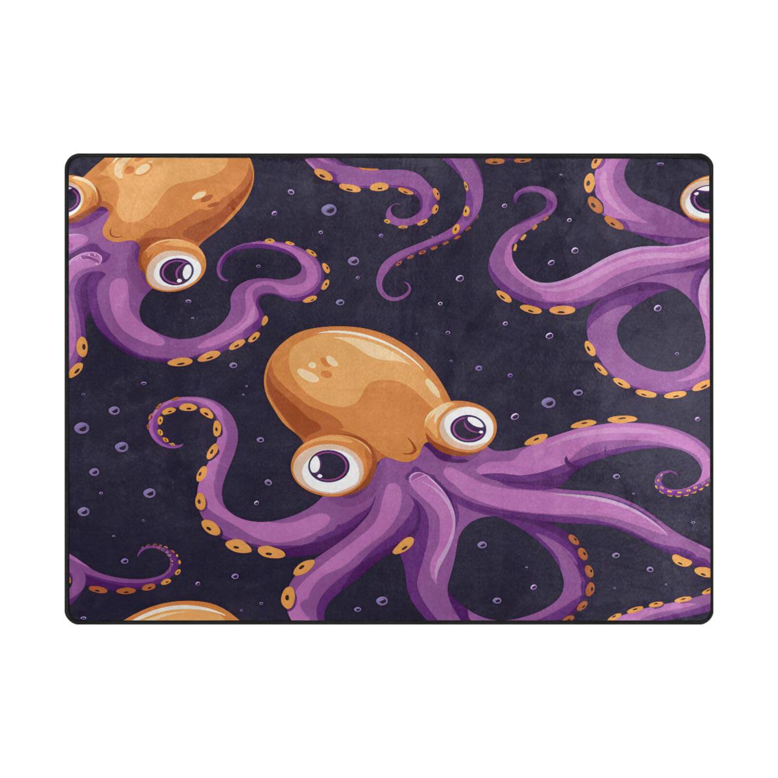 Tapis de sol grand format sans couture violet pour habiller les sols froids du salon
