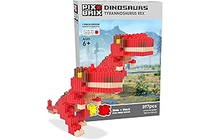 Pix Brix Pixel Art Puzzle Bricks: Create Your Own T. Rex Dinosaur