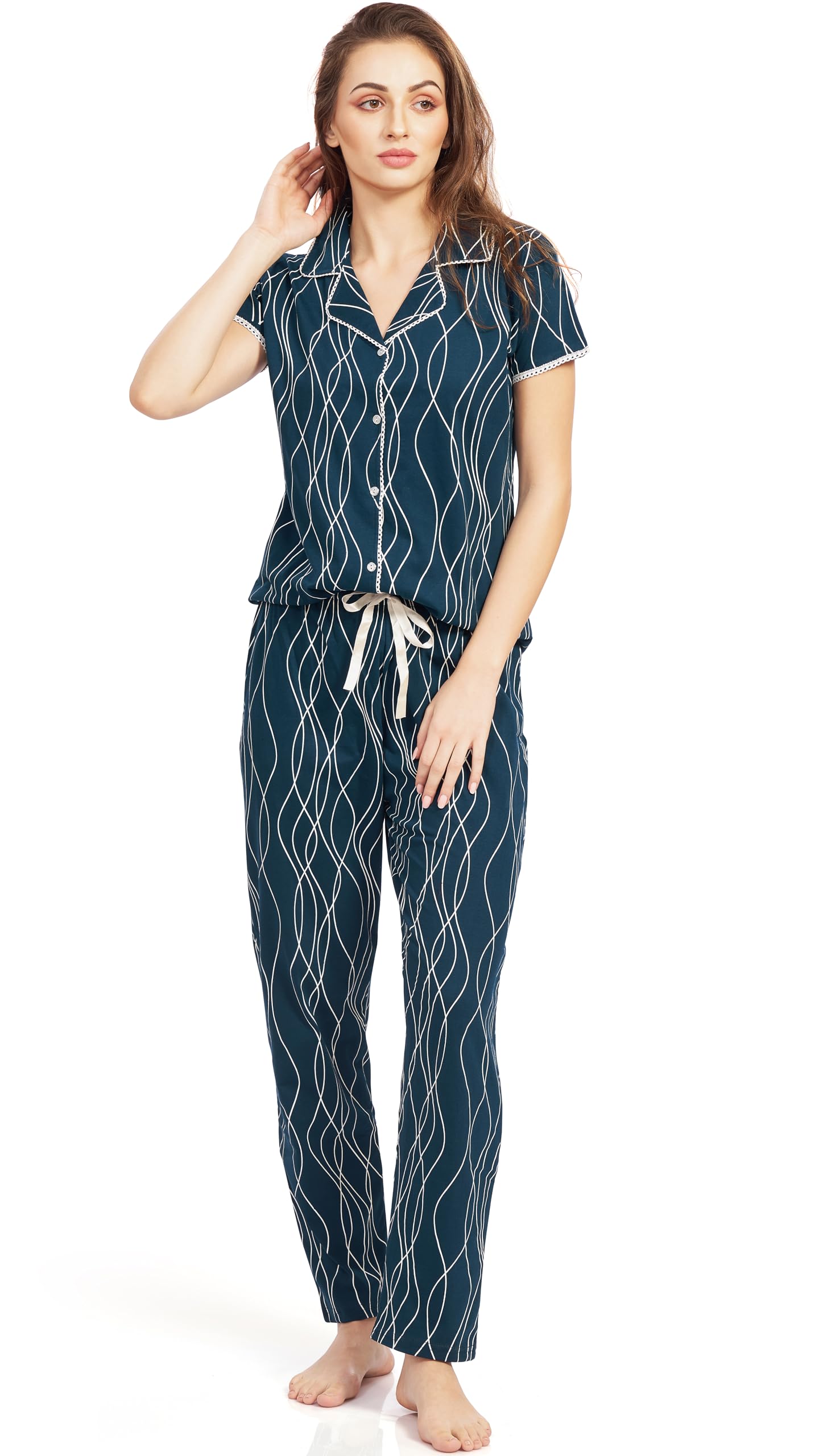 PASTEL CLIP Women Pajama Set