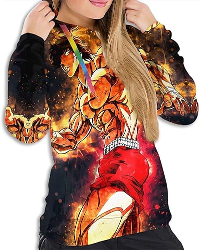 Miniatura 3 de HARIBHAKT Anime Baki The Grappler Baki Hanma - Sudadera con capucha para mujer