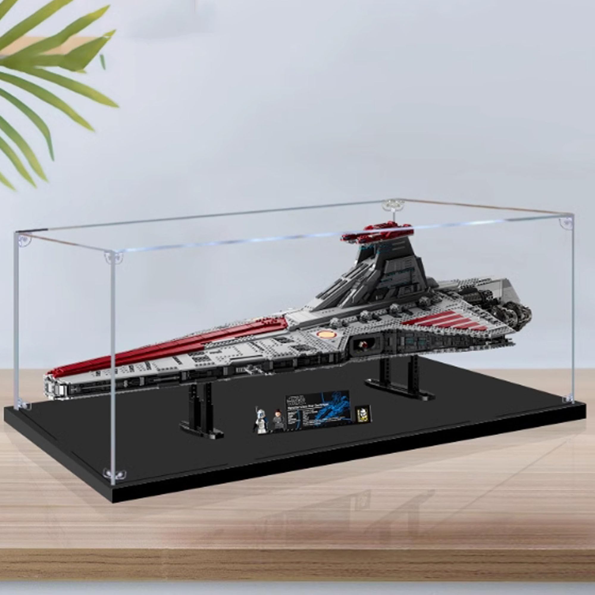 Acrylic Display Case, Compatible with Lego 75367 Hunter Republic Attack Cruiser Model Set, Dustproof Transparent Display Case, Storage Box (Display Case Only) (3mm)