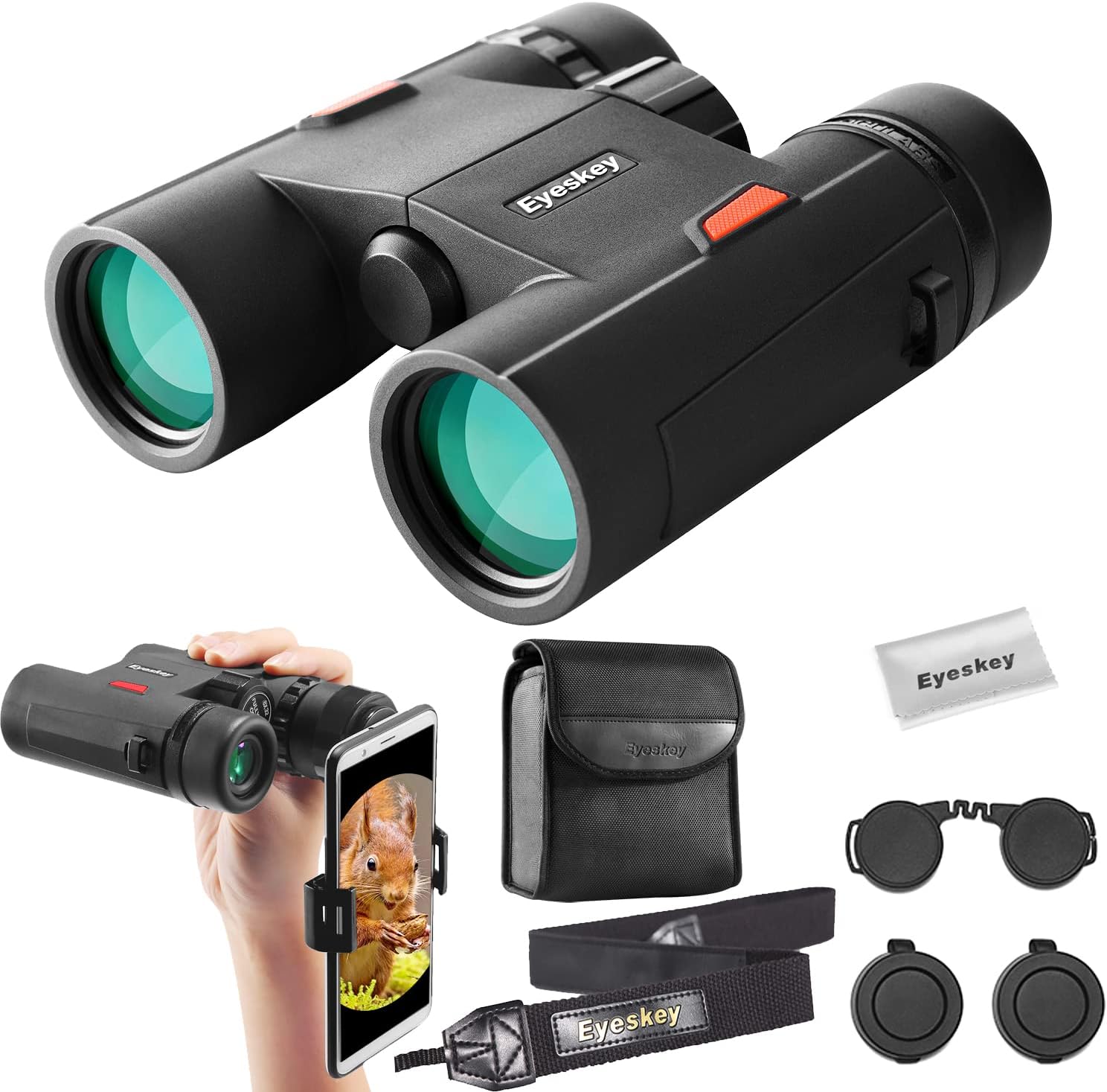 Eyeskey 8x32 Compact Binoculars for Adults and Kids with