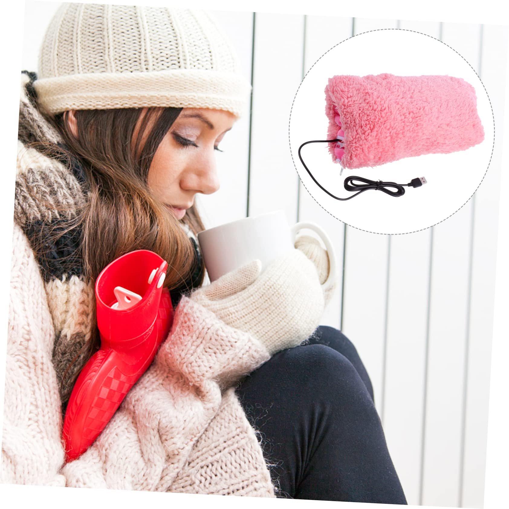 BESPORTBLE 2pezzi Scaldamani Elettrico Ricaricabile Usb Muffole Pile Per Inverno Riscaldamento Veloce e Sicuro Compatte Per Donna Da Portare Borsa