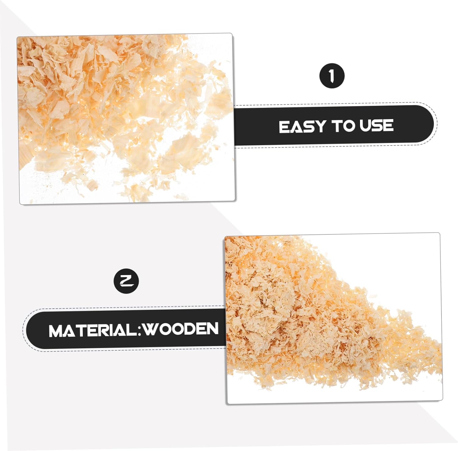 Levemolo 500g Bedding for Small Animals Comfortable Pet Litter Wood Shavings Moisture Absorption