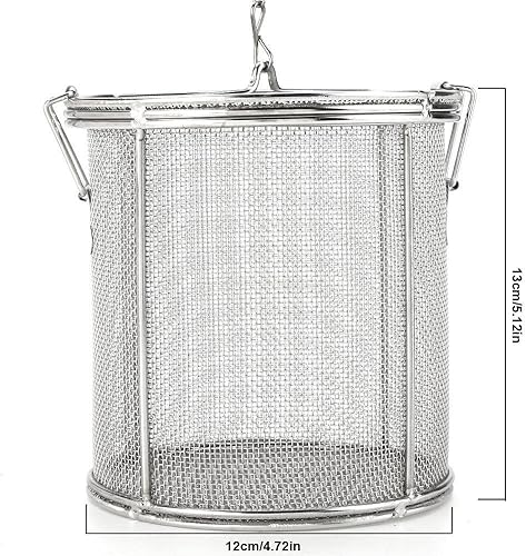 Miniatura 3 de Fdit Colador de condimentos de acero inoxidable, colador de té, condimentos de sopa, cesta de separación, herramientas de cocina, 4.72 x 5.12