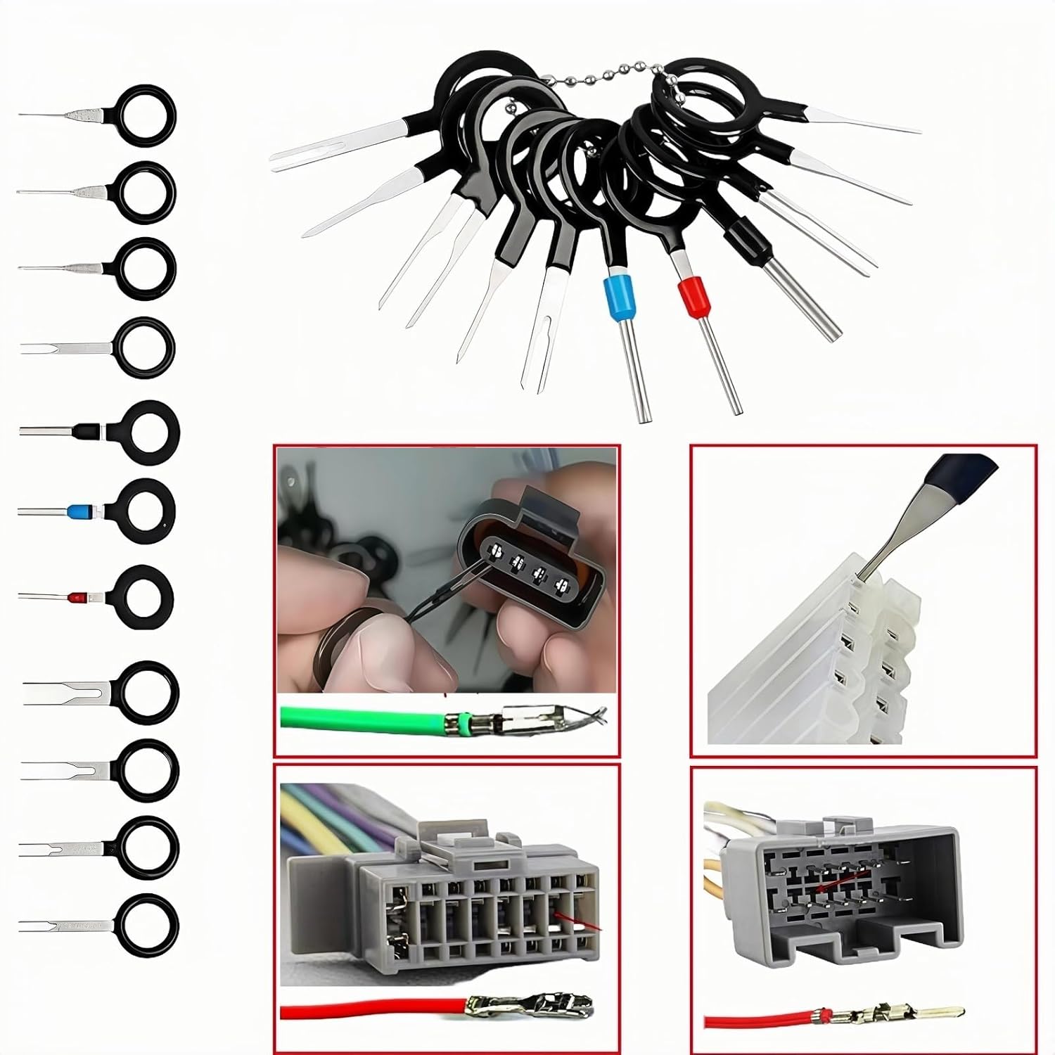 352Pcs Waterproof Automotive Electrical Connectors Kit with 24-16 AWG（0.25-1.5mm²）Ratchet Crimper, 1/2/3/4 Pin Wire Connector Terminals for Car Truck Boat, Weatherproof Electrical Connector Set