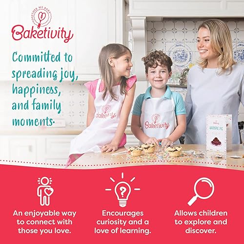 Miniatura 6 de Baketivity Kit de hornear galletas de globo de nieve, receta de cocina Duff Goldman, divertido kit de fabricación de galletas para la familia,