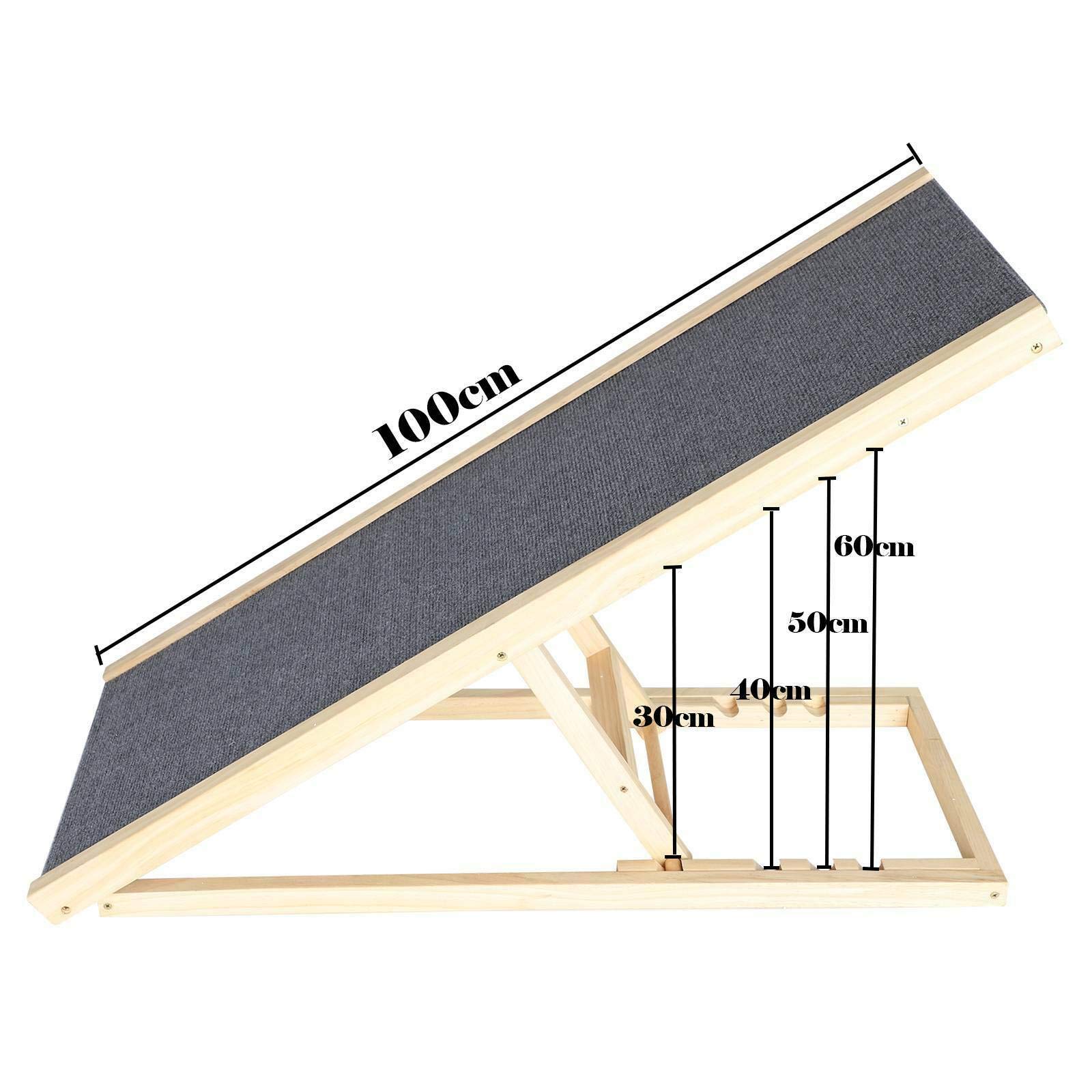 Tukailai Hunderampe Holz 70cm Klappbar 2 Hhen  Hundetreppe Mit  Rutschschutz Bis 40kg