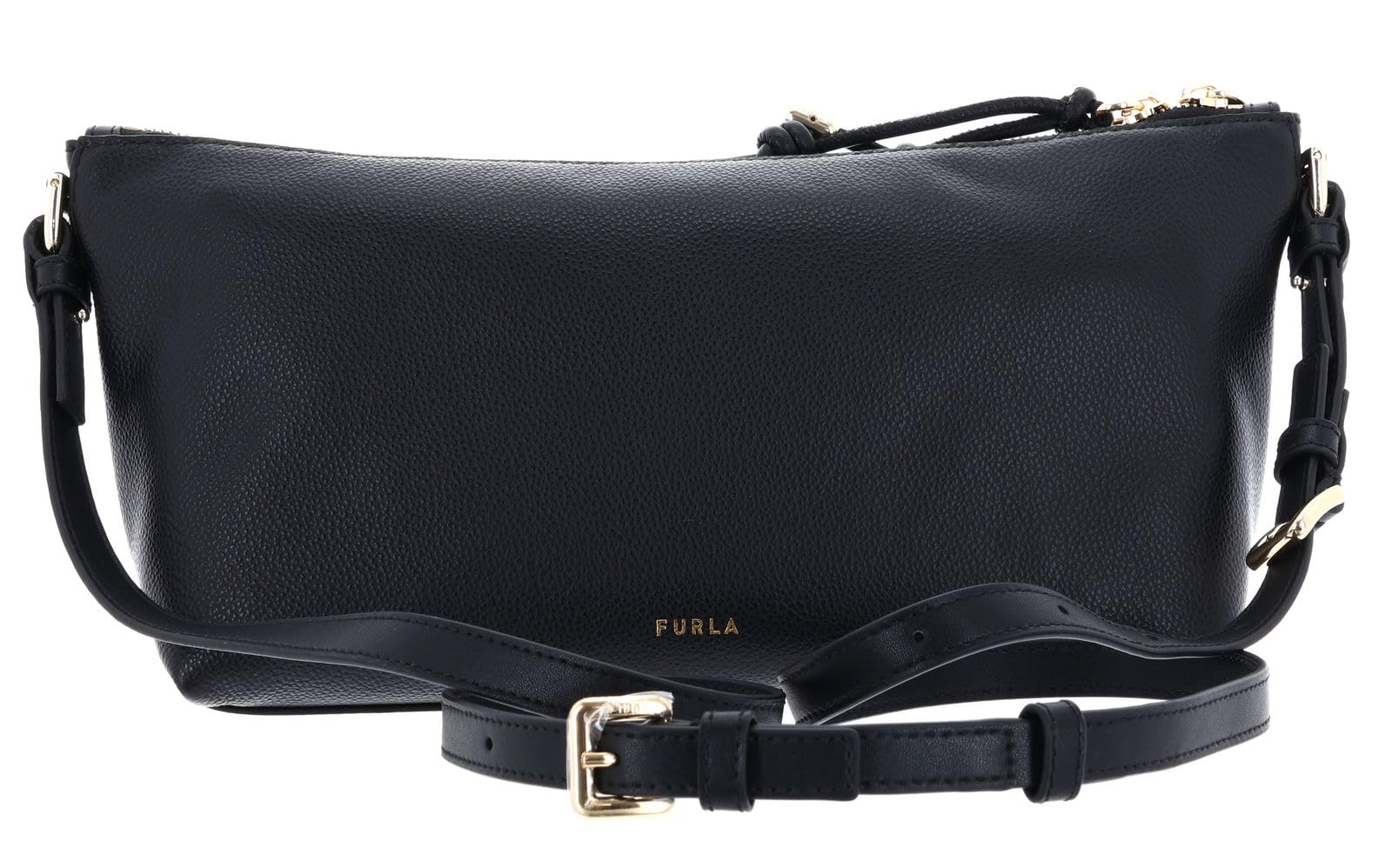 Furla Cuero bolso de hombro bolso bandolera Debby Mini Shoulder Bag Nero negro