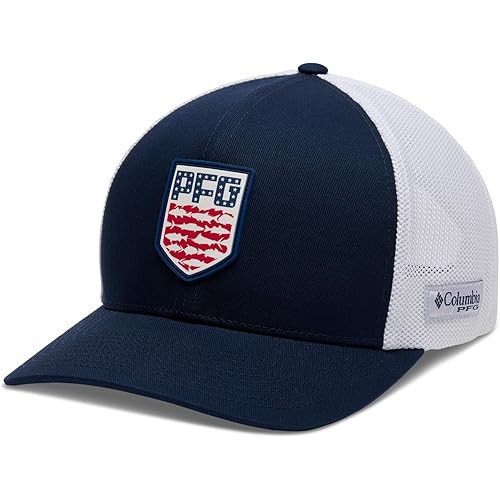 Columbia Unisex Adult PFG Mesh 3D Stretch Snap Back
