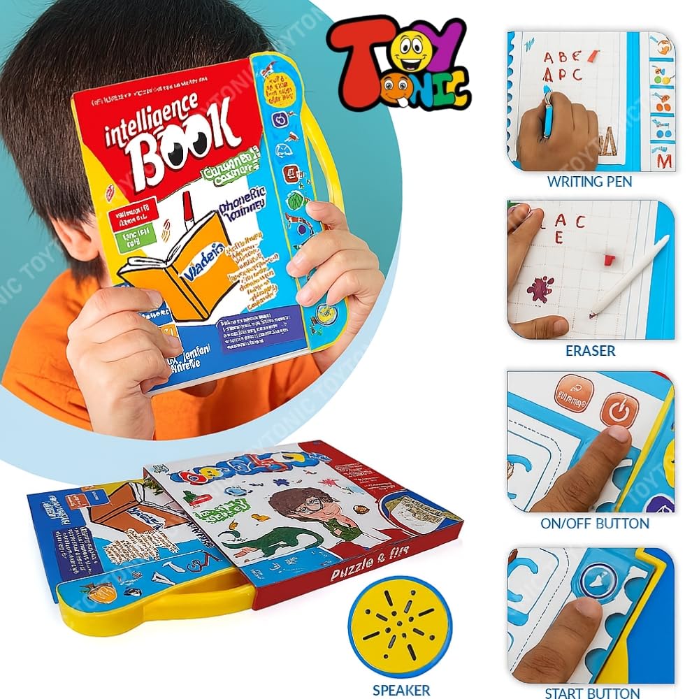 TOYTONIC Educational Talking Sound Book for Kids – Learn Alphabets, Numbers, Shapes & Phonics | Interactive Book with Music & Touch Features | Multicolor Learning Toy for Toddlers (Ages 2–7) - Image 8 thumbnail