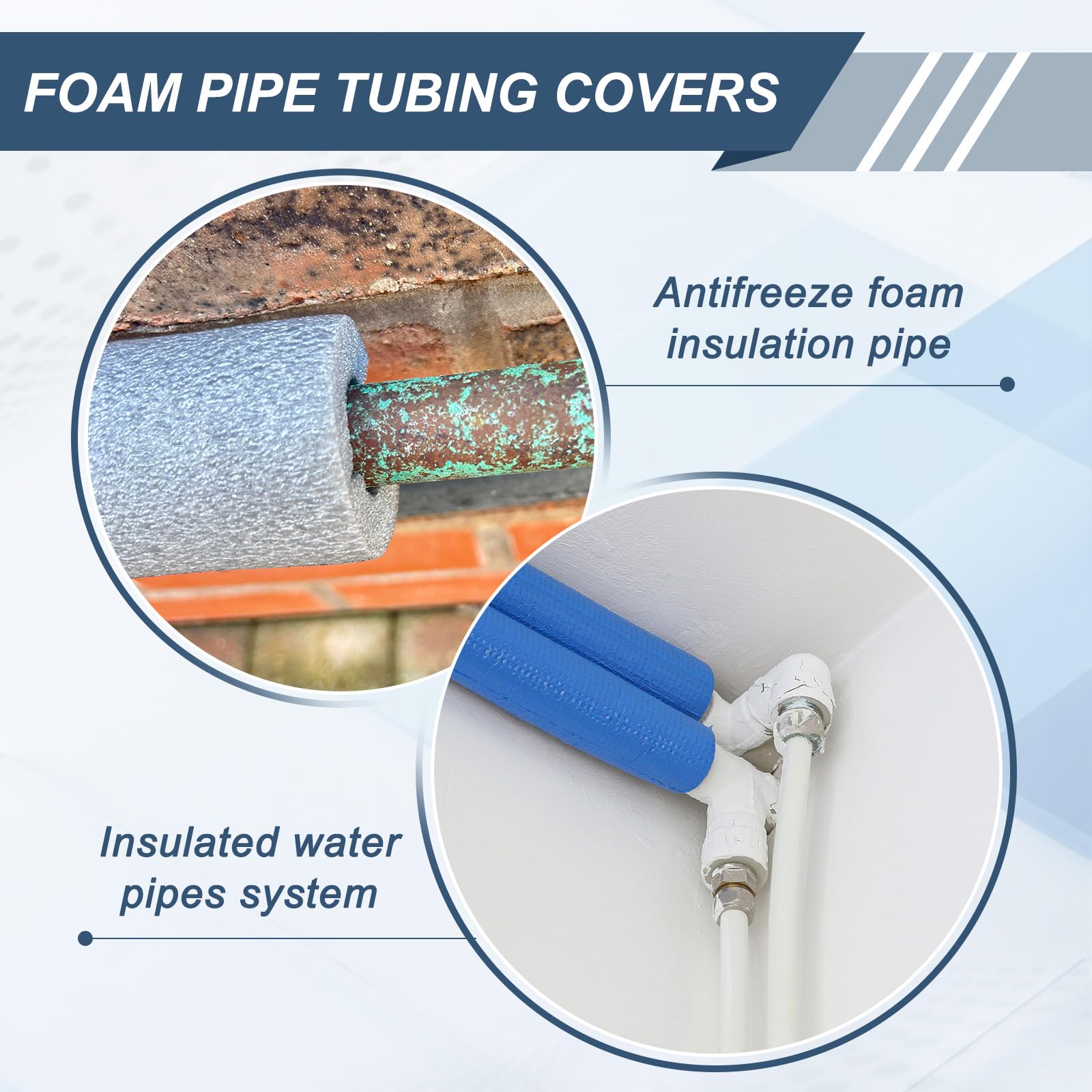 QUARKZMAN Tubo de Espuma, Aislamiento Cubierta de Tuberías Tubo Aislante Enrollable para Congelamiento Protección Calor Conservación Fontanería, 35mm x 45mm x 1M (ID*OD*L), Naranja