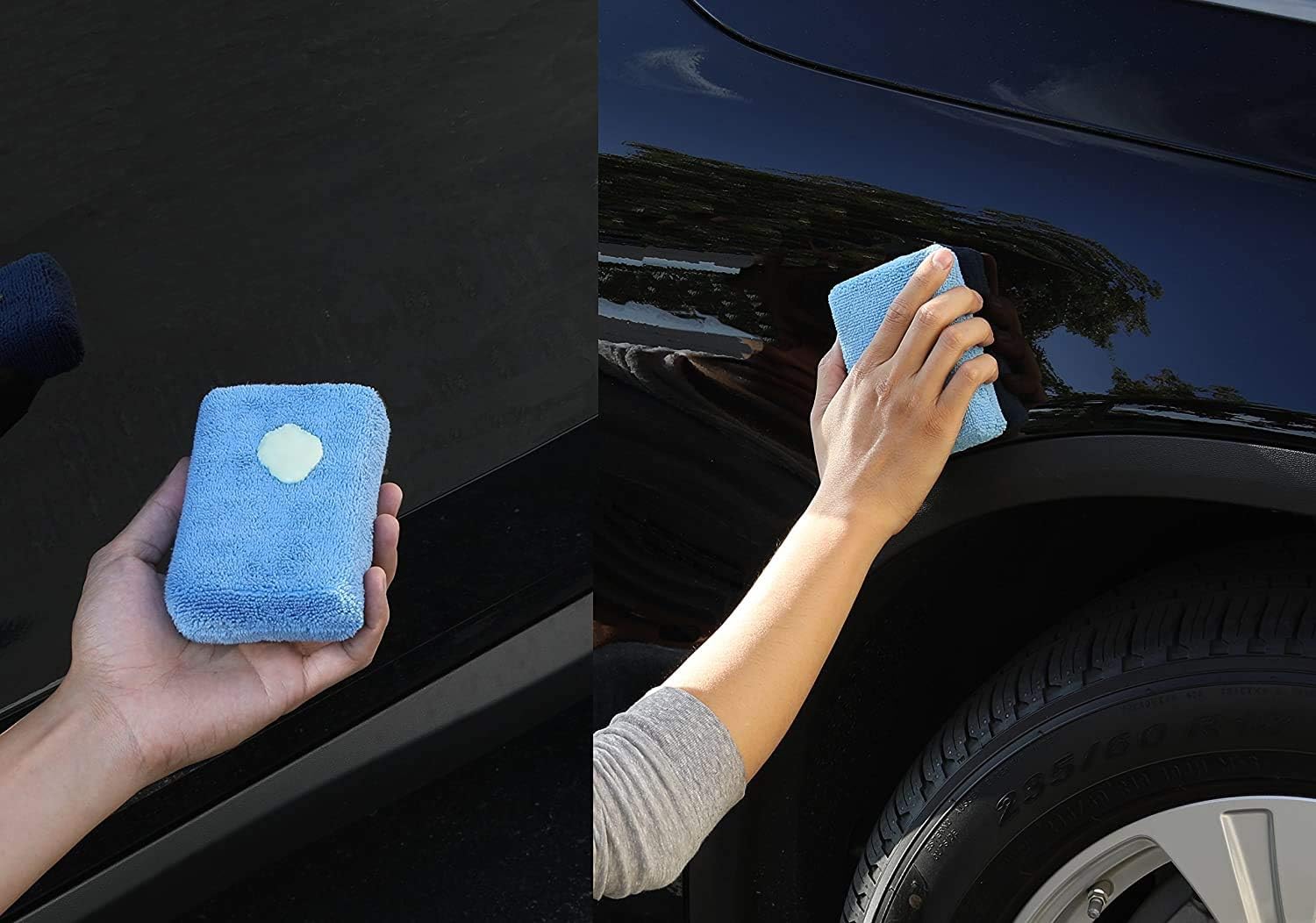 Autocare 10 Pack Car Wax Applicator Pad Rectangle Foam Premium Grade Microfiber Applicator Pads