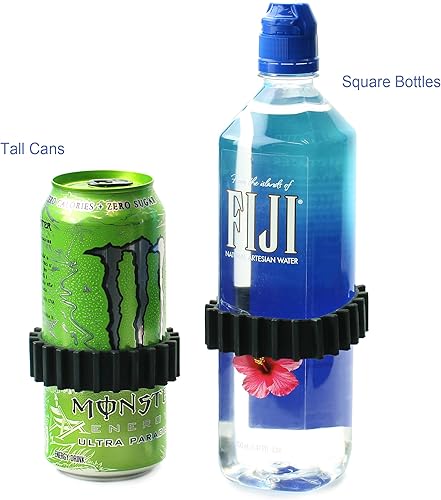 Miniatura 6 de Gadjit Beverage Bands - Adaptador para portavasos de automóvil, evita que las bebidas sobre la marcha se tambaleen en tu portavasos (paquete de 2)