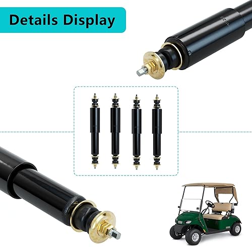 Miniatura 5 de 10L0L Amortiguadores para carrito de golf EZGO TXT amortiguadores delanteros y traseros 1994 modelos eléctricos y de gas en adelante, reemplaza al