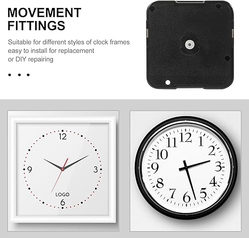 Miniatura 5 de Mecanismo de reloj de cuarzo de repuesto de mecanismo de reloj, piezas de reparación de cuarzo a pilas (sin roscar 0.315 pulgadas)