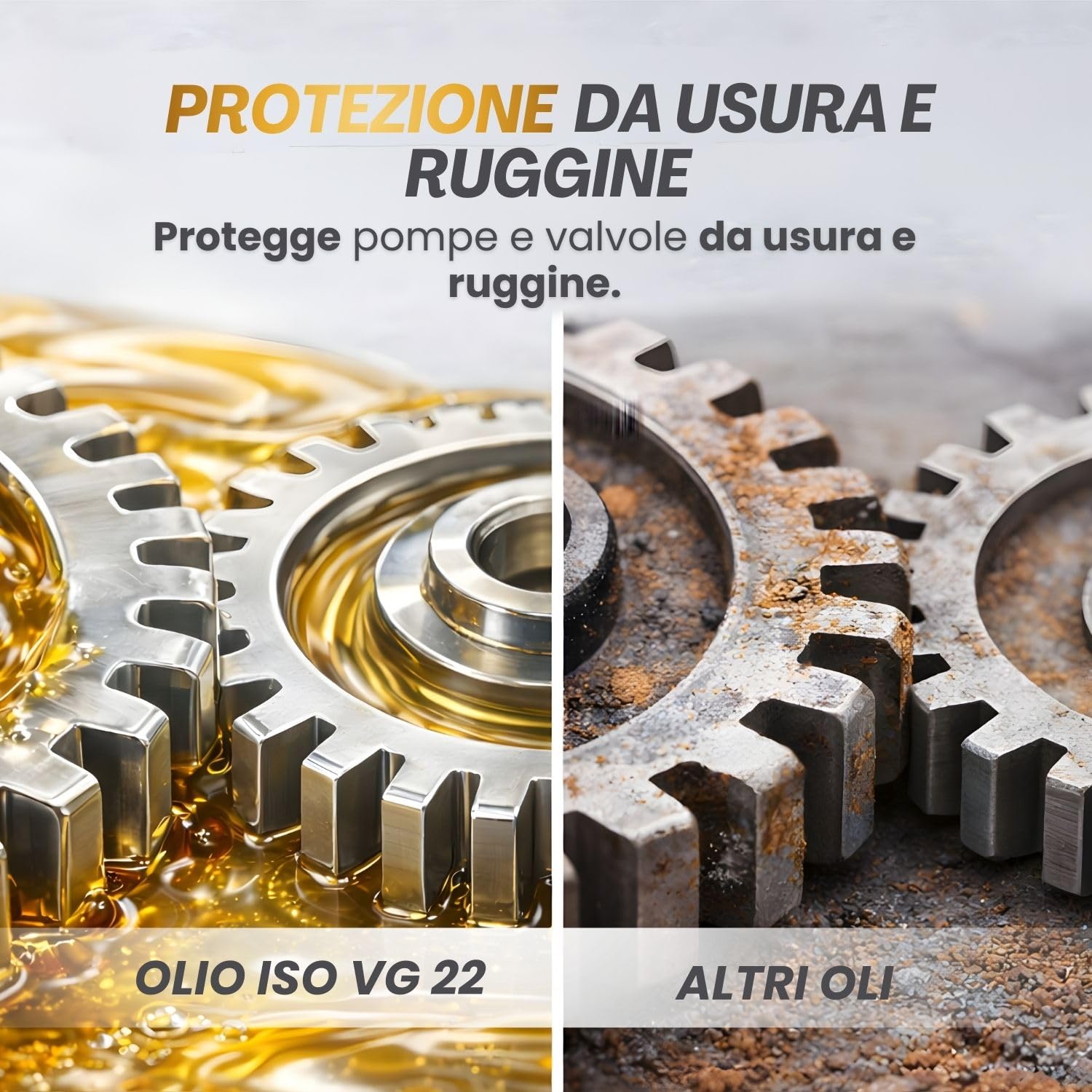 Olio Idraulico ISO VG 22 HVI 4L – Lubrificante Idraulico Professionale per Trattori, Muletti, Pompe e Centraline – Fluido Idraulico Antiusura Antischiuma Anticorrosione per Impianti Idraulici