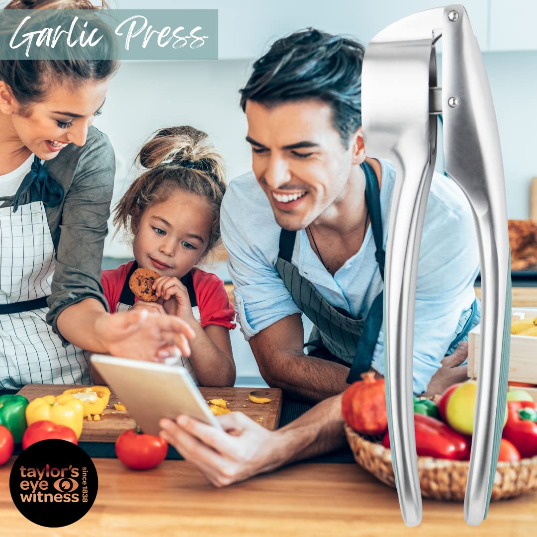 Easy to Use Garlic Press, Removes The Need to Peel, Great Kitchen Gadget for Crushing Garlic Cloves. Dishwasher Safe - Image 2