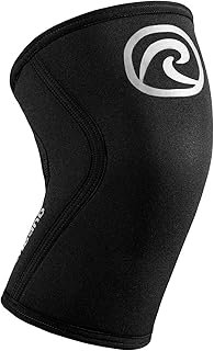 Rehband Rodillera Vendaje Fuerza Sport, Rodillera para Cross Fit & Entrenamiento Pesado Fabricada en Neopreno de 5 mm, Unisex