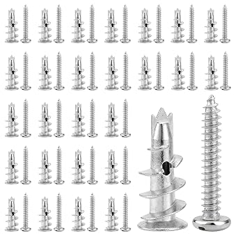 60PCS Heavy Duty Plasterboard Fixings, Self Drilling
