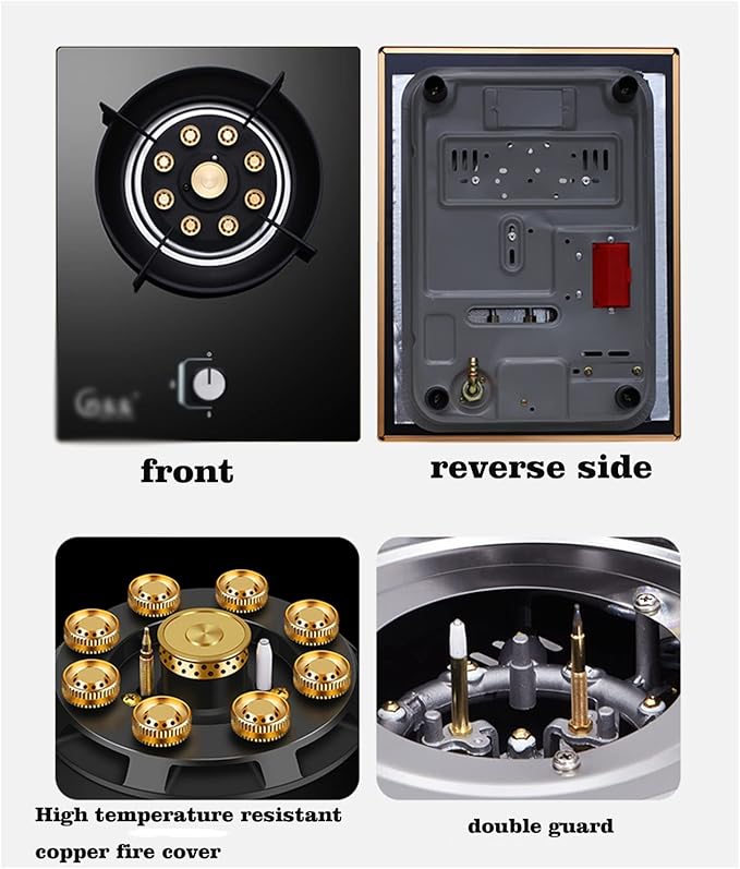 Estufa de Gas Empotrable 1 Puesto 43x33 cm con Protección de Apagado miniatura 8