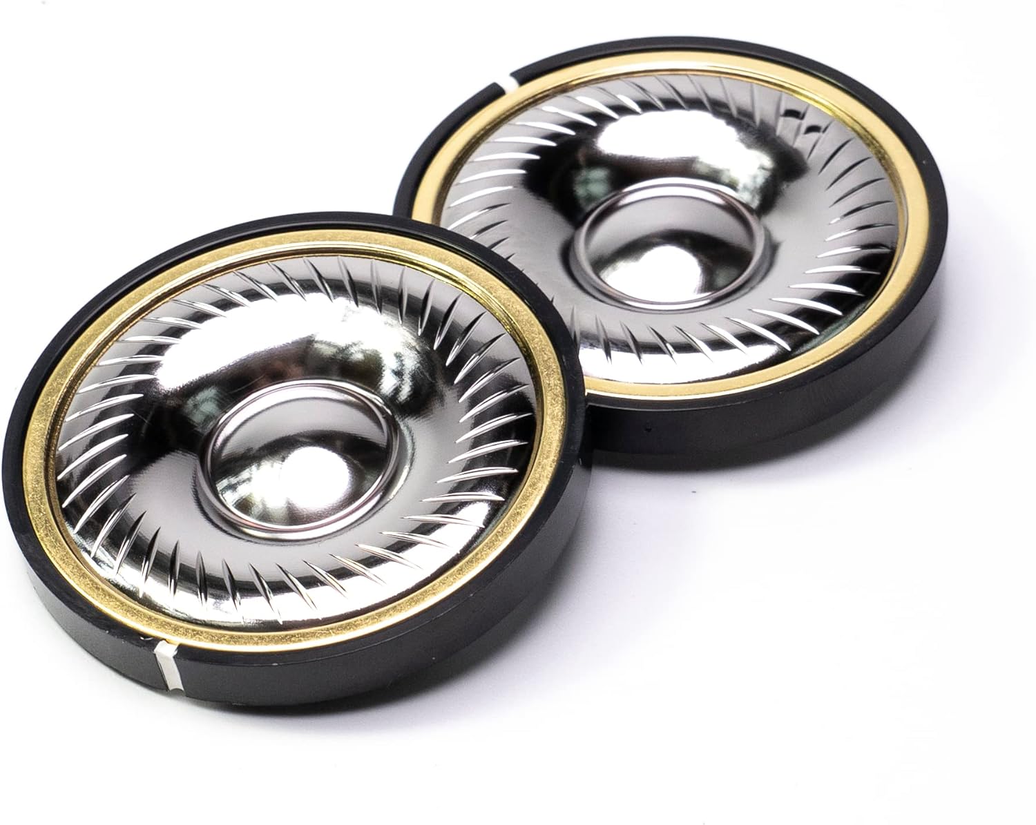 Titanium Diaphragm Headphone Speaker Driver - Compatible with Logitech G Pro X, AKG K371 K361 K545, Sennheiser HD380 PRO, Hyperx Cloud Revolver Headphones - 50mm Diameter, 32 Ohms Impedance