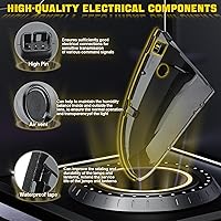 Vista 5 de WEILEITE Bombilla LED para espejo lateral, bombilla de señal de giro, cubierta de lente para Dodge Ram 1500 2009-2011 2012 2013 2014 2015 2016 2017