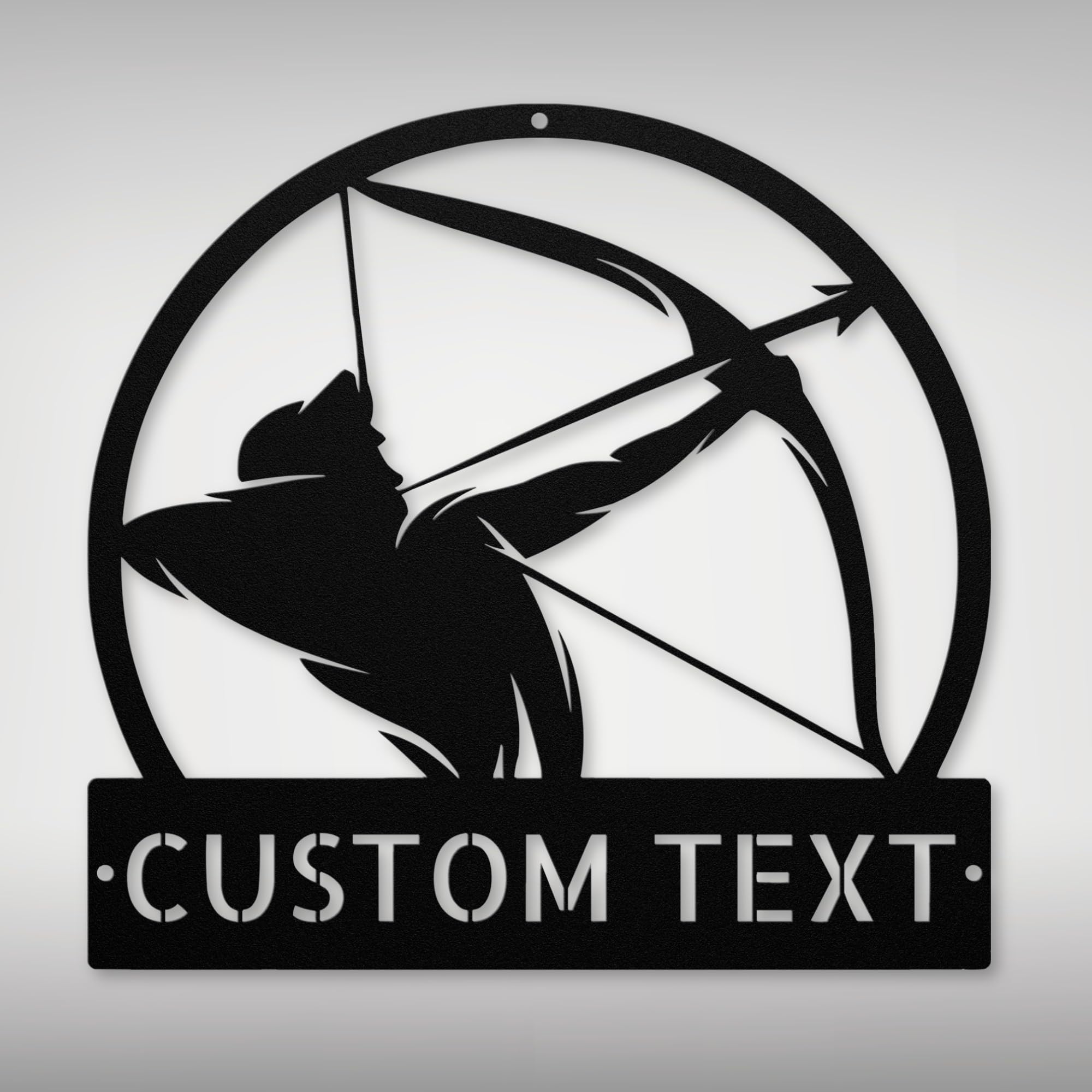 Custom Archery Range Metal Sign - Personalized Archery Wall Art, Customizable Shooting Range Decor for Home, Garage, or Club, Unique Gift for Archers, Bow & Arrow Lovers and Outdoor Sports Fans