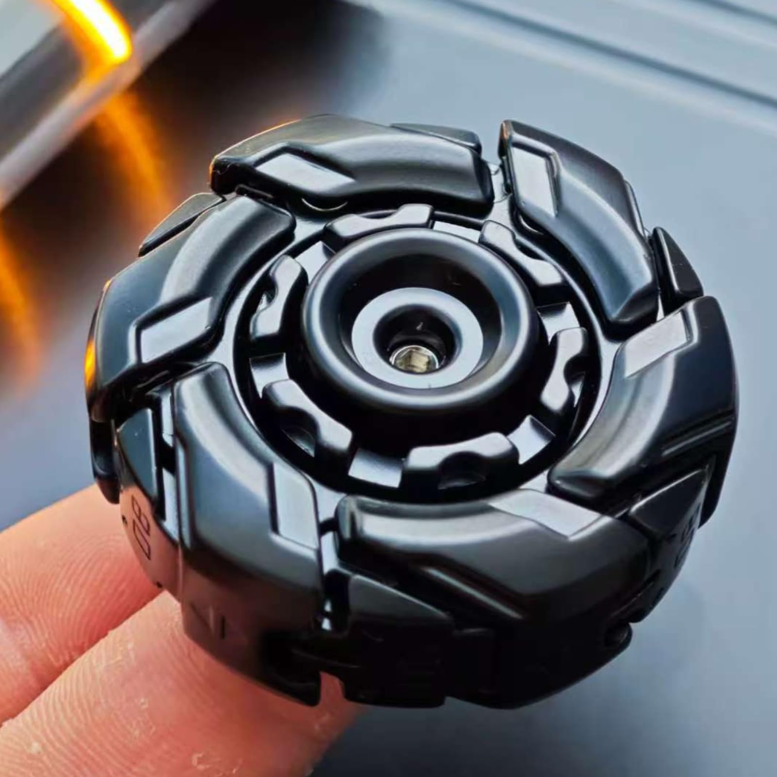 YH studio フィジェットトイ EDC SS製 ハンドスピナー おもちゃ 展開式