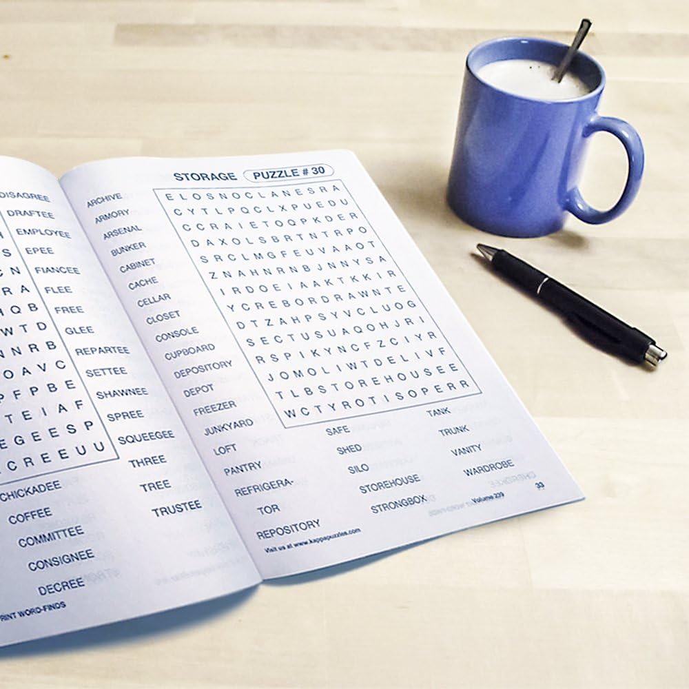Word Search Puzzle Book Bundle (4-Pack Bundle) Easy-to-Read Large Print | 80 Challenging Searching Games Each | Men, Women, Adults, Seniors | Less Eye Fatigue & Strain