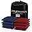 Play Platoon Weather Resistant Cornhole Bags - Set of 8 Regulation Corn Hole Bean Bags - Burgundy & Navy Blue - Durable Duck Cloth Corn Hole Bag for Tossing Game, Includes Tote Bag
