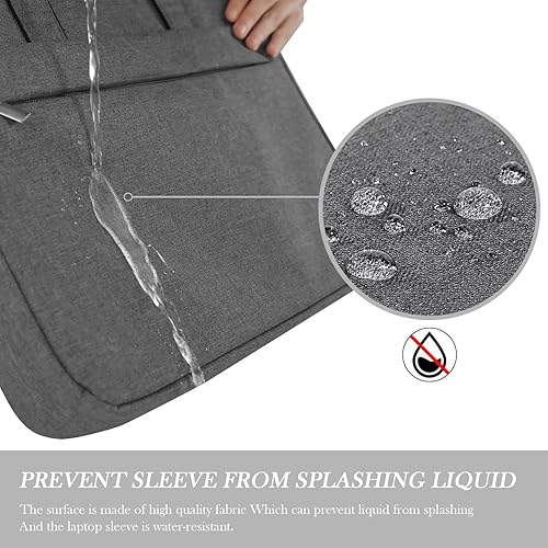 Miniatura 5 de Ferkurn Funda para laptop de 17 pulgadas para mujeres y hombres, bolsa de computadora para HP Envy Pavilion OmenLG GramMSIDell Inspiron XPSLenovo