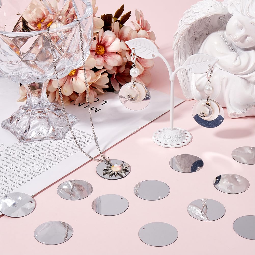 SUNNYCLUE 1 Boîte De 200 Paillettes Rondes De 25mm En Vrac En Plastique