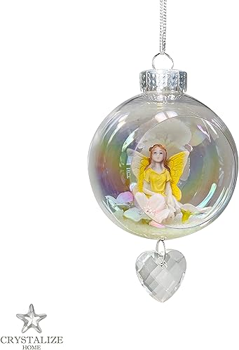 Miniatura 30 de Regalos de cumpleaños de cristal, adornos de Navidad para decoración de Navidad para mujeres, mamá, papá, abuela, abuelo, hermana y amiga de niños