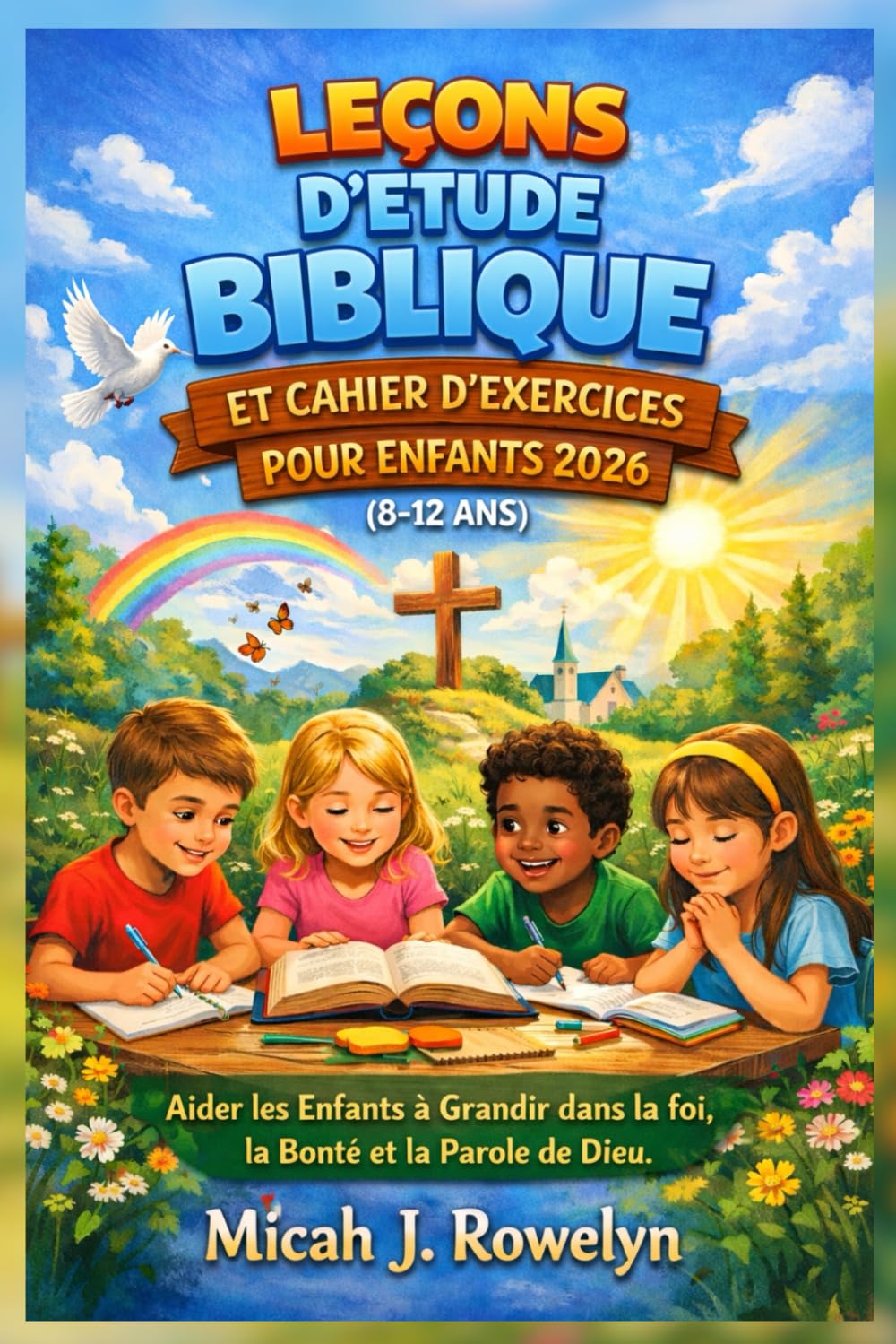 LEÇONS D'ÉTUDE BIBLIQUE ET CAHIER D'EXERCICES POUR ENFANTS 2026 (8-12 ANS): Aider les Enfants à Grandir dans la foi, la Bonté et la Parole de Dieu