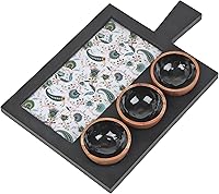 Vista 8 de Zenith's DECOR Bandeja de madera hecha a mano para servir aperitivos, plato de aperitivos, plato multiusos para servir pasteles, aperitivos