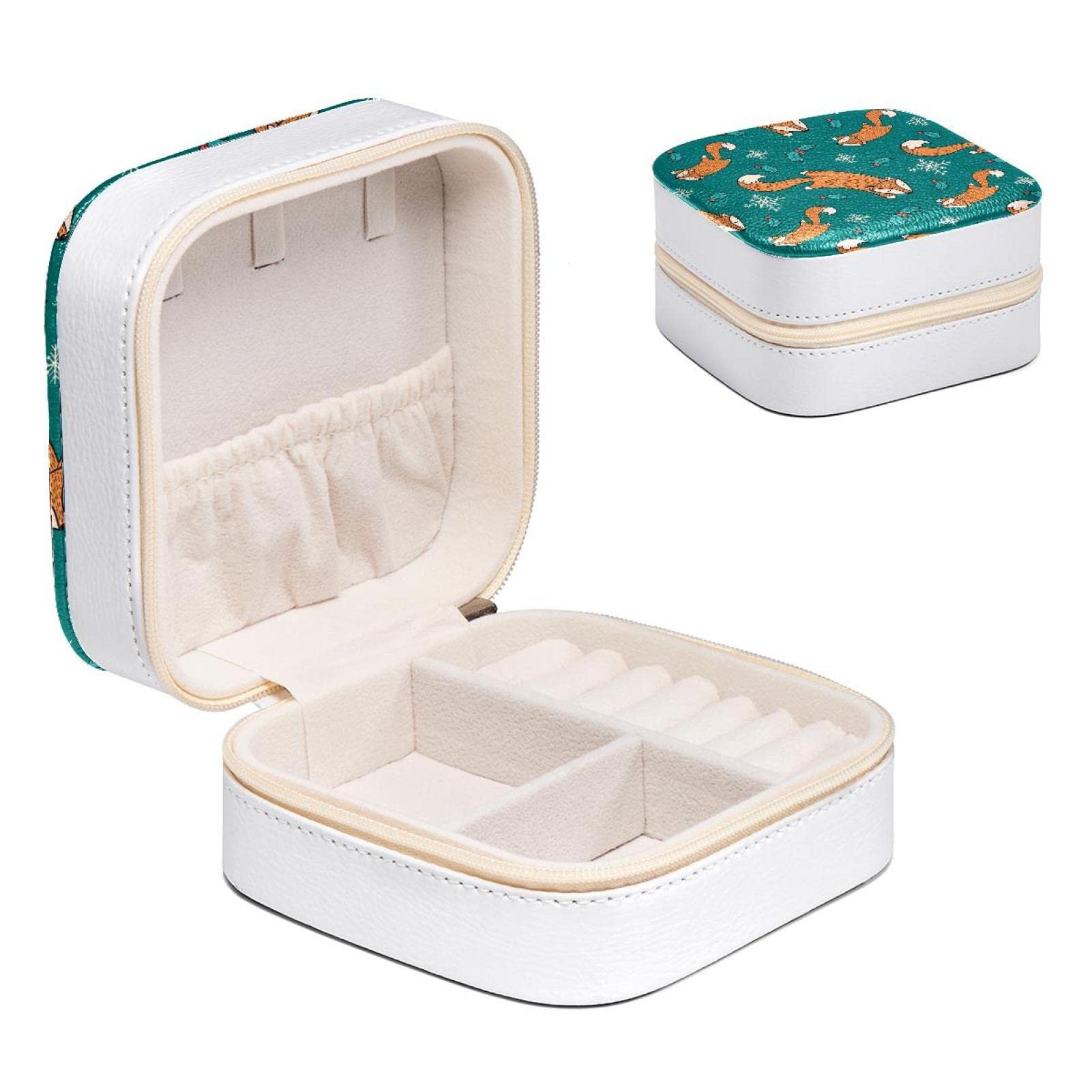 Boîte à bijoux fille motif renard orange, une idée cadeau pour vos colliers