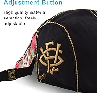 Vista 5 de M MOACC - Gorra de hombre de algodón ajustable con hebilla, boina, sombrero de periodista, gorro Cabbie Gatsby, gorras de conducción, gorras planas