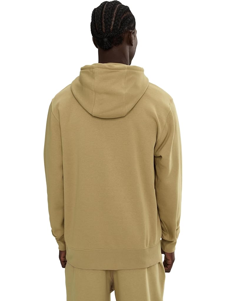 Beige Nike Club Fleece Pullover Hoodie