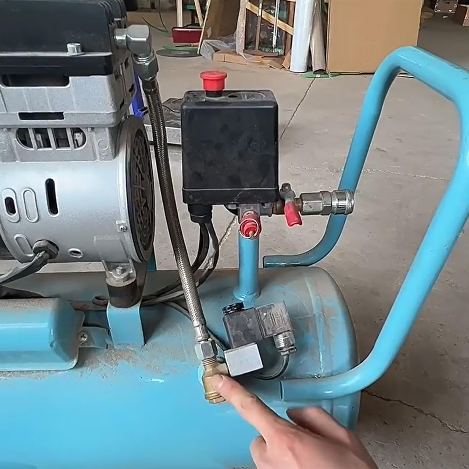 Valvole regolabili di grado industriale con doppi calibri Doppio Display Pressione Rubinetto di controllo Fissaggio rapido per sistemi di tubi Kit valvole di controllo della pressione