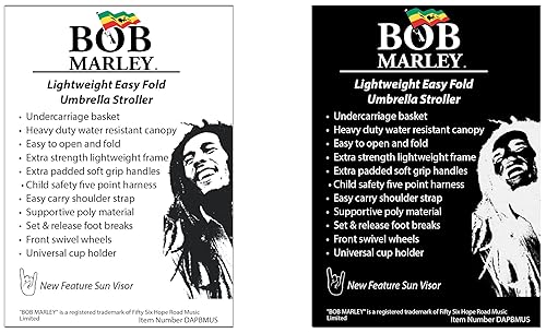 Miniatura 5 de Daphyl's - Cochecito plegable ultraligero con correa de hombro fácil de llevar, arnés de seguridad de 5 puntos, además de muchas características,