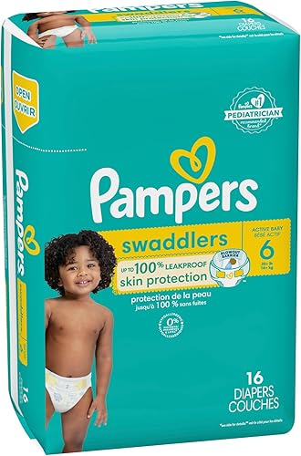 Miniatura 191 de Pañales Pampers Swaddlers, Talla 7 (11.8-22.7 kg), 70 unidades, absorbentes, mantiene al bebé seco y cómodo, pañal desechable seguro para la piel