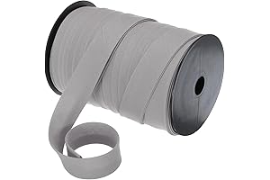 MECCANIXITY Double Fold Bias Tape 1 Inch - Continuous Bulk Bias Tape for Sewing