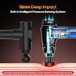 AERLANG Massage Gun with Heat,Percussion Massage Gun, Upgrade Muscle Handheld Deep Tissue Massager - Adjustable Heads for Muscle Groups 20 Speed Option,Mothers Day Gift for Mom Dad Men Women