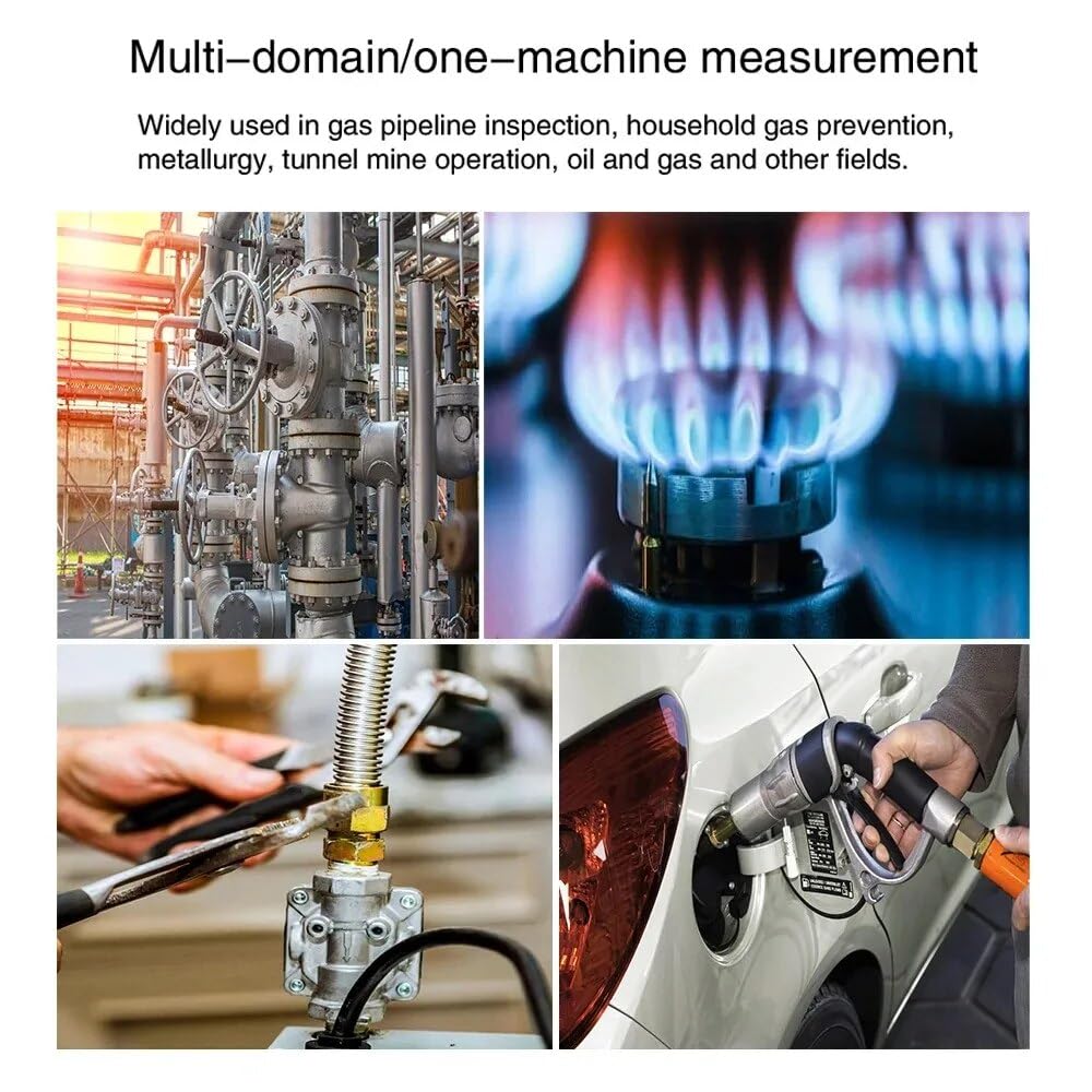 Rilevatore di gas, Rilevatore di perdite gas HT601A HT601B 0-1000PPM Allarme sonoro e schermo metano naturale infiammabile combustibile per lavoro e casa(HT601A)